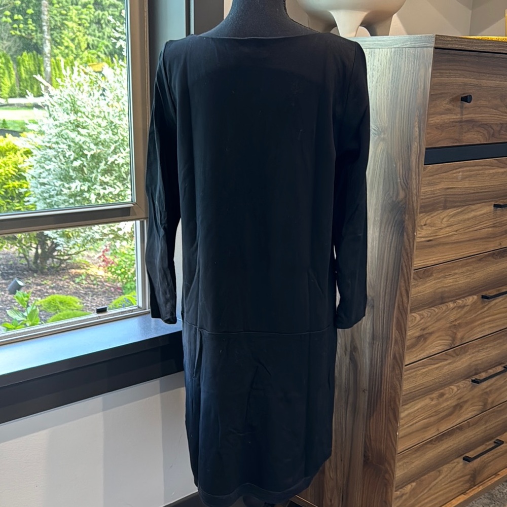Eileen Fisher M Long Sleeve Bateau Dress - Picture 2 of 3